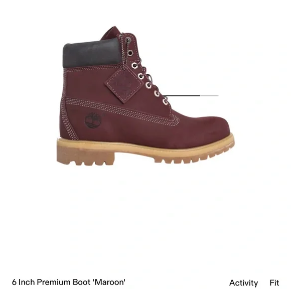 Timberland | Shoes | Timberland Mens Maroon Boots | Poshmark display picture 3